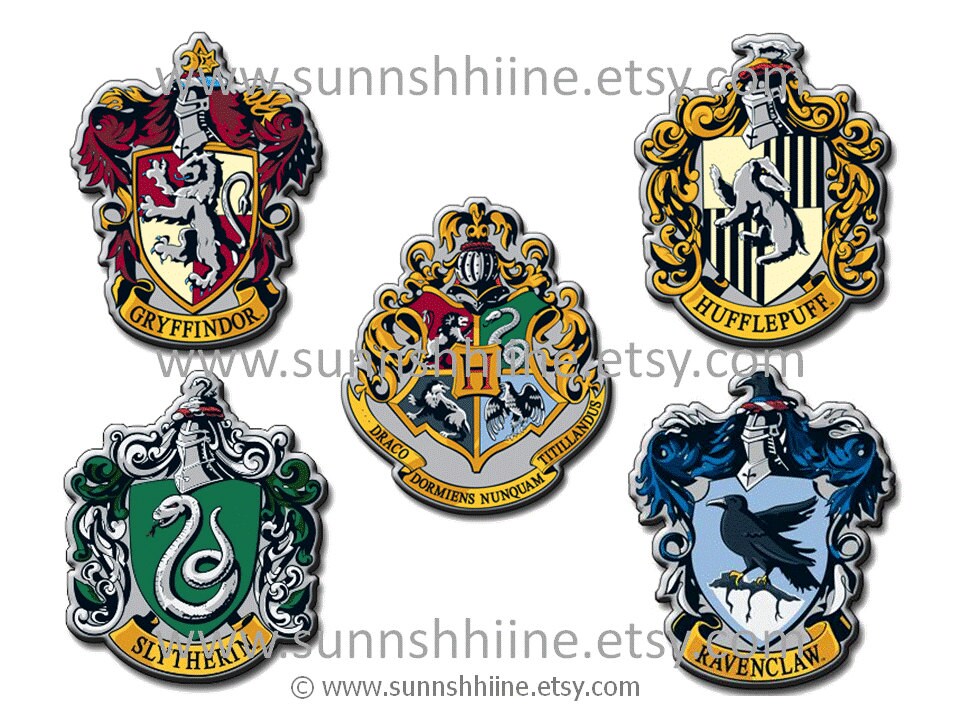 Hogwarts School Crest Symbols Iron-on Transfer by sunnshhiine