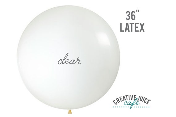 36" CLEAR giant latex balloon - Perfect for weddings, birthdays, photography props Il_570xn