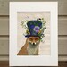 The Mad Hatter Fox Alice in wonderland Print Fox by LoopyLolly