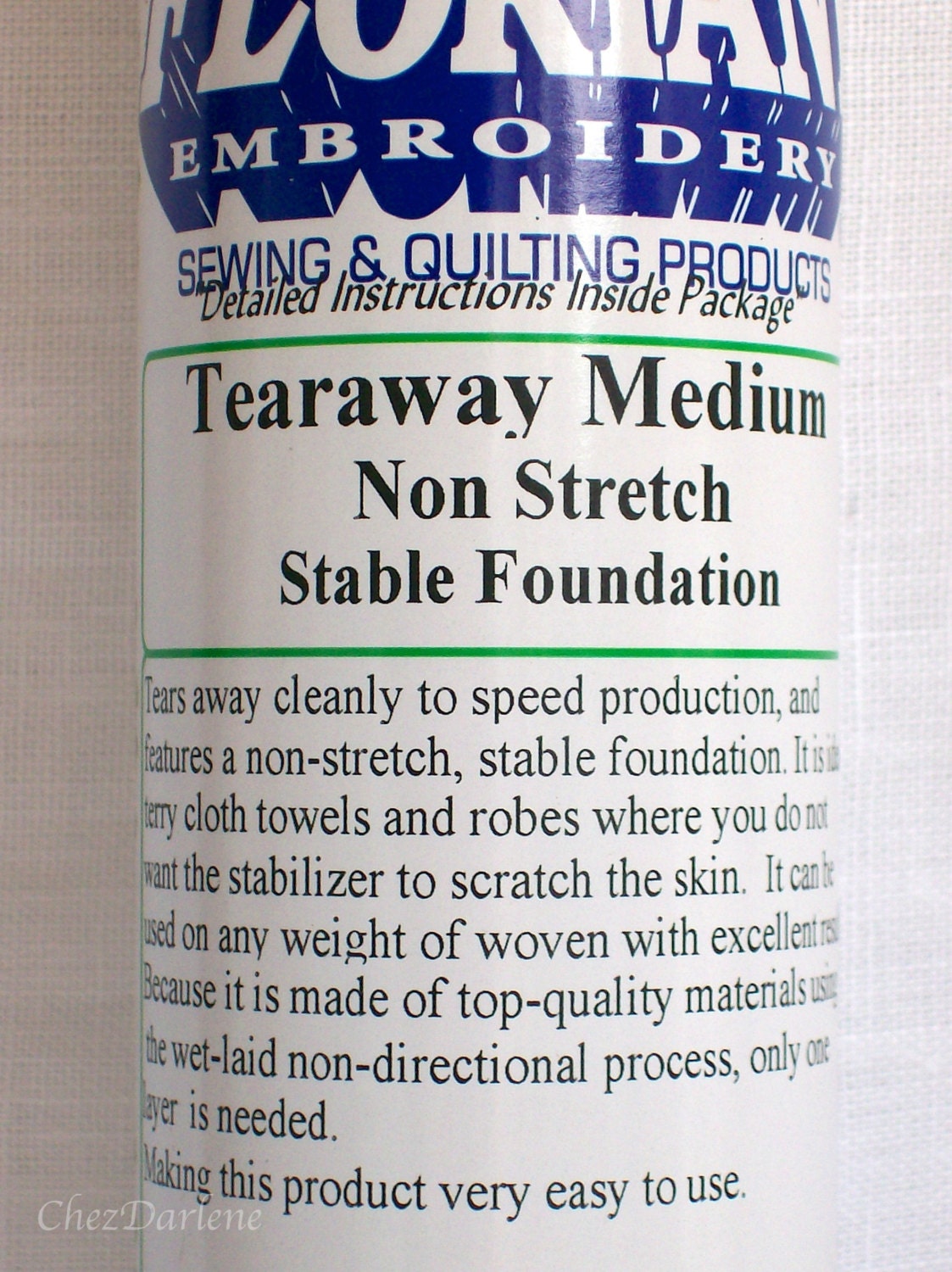 Tearaway Medium Stabilizer Machine Embroidery Non by ChezDarlene