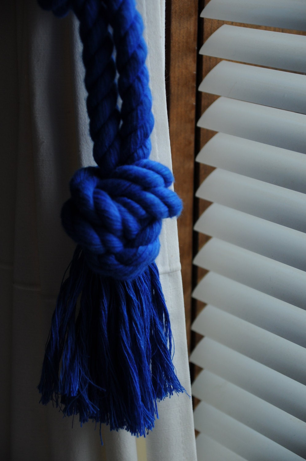 Royal Blue Nautical Decor Nautical Curtain Tiebacks