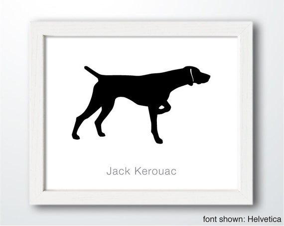 art paper cut german (version Silhouette German Shorthaired Cut Personalized Pointer Hand 2