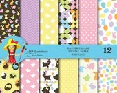 80% OFF Easter digital paper, easter paper, easter images, easter scrapbook papers, easter images, commercial use, AMB-324 Il_170x135