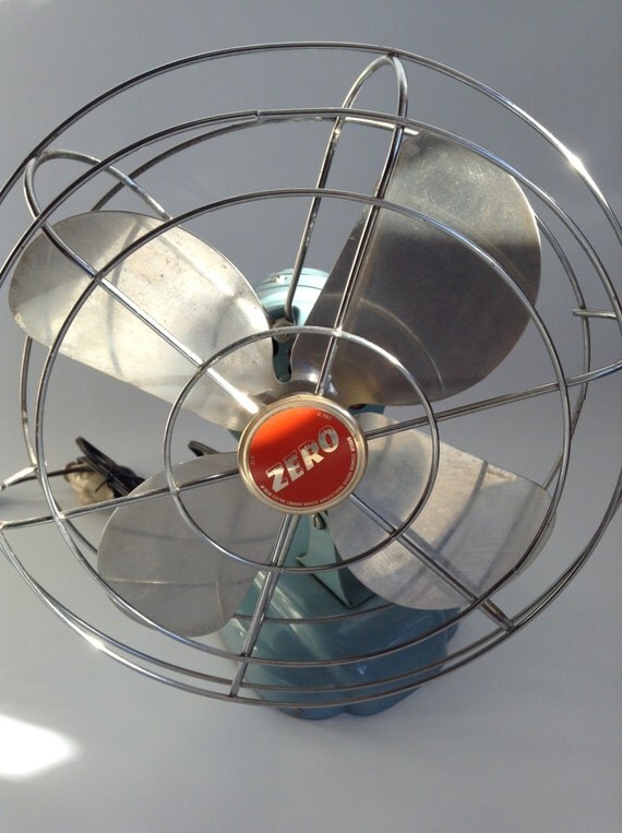 Vintage Zero 1265R Desk Fan Adjustable by ModernArtifactDecor