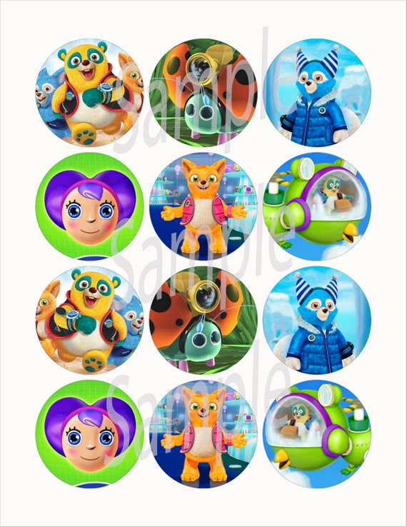 Special Agent Oso 2.25 inch Circle Image Party Favor Stickers