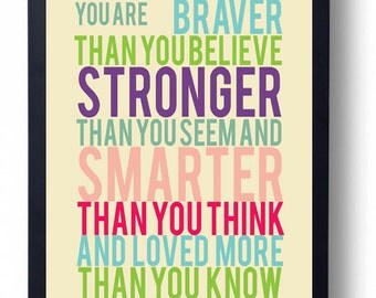 Christopher Robin quote-Nursery decor-Baby by instantdownloadart