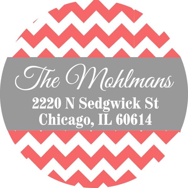 100 Round Vinyl Address Labels 2 inch round Stickers