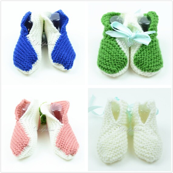 Crochet baby booties shoe handmade knitting shoes for baby 0-6 M girls & boys (Buy 2 get 1 Free)