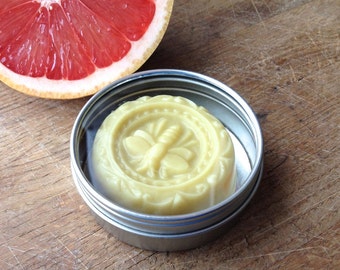 Pink Grapefruit Lotion Bar - Pink Grapefruit - Lotion Bar - Beeswax Lotion Bar - Massage Bar