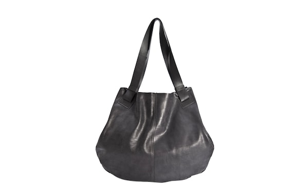 Handmade leather bags Black leather bag Soft leather bag