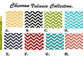 Chevron Valance.Kitchen valance Chevron Valance Curtain Valance Custom Valance Yellow valance