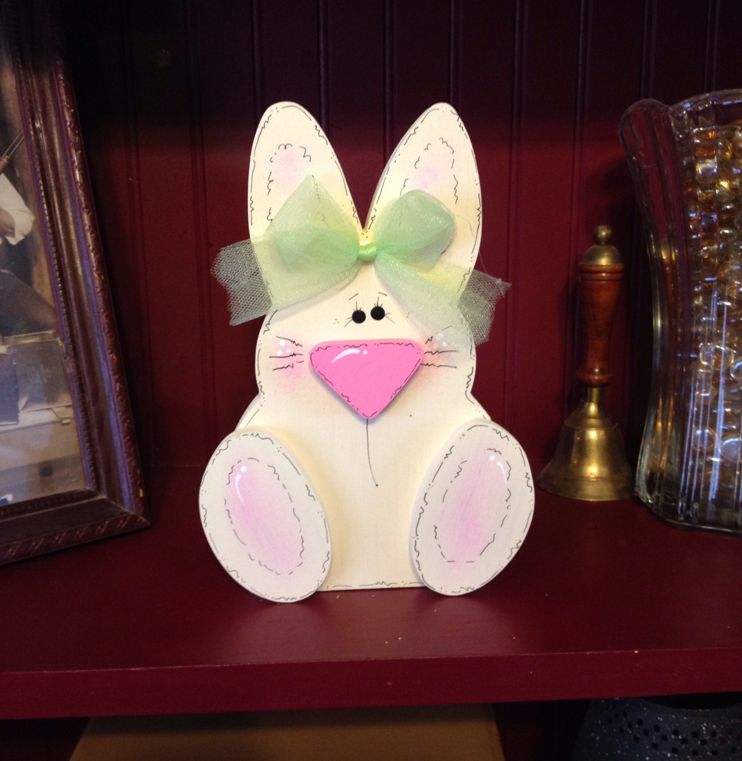 Cute Wooden Easter Bunny