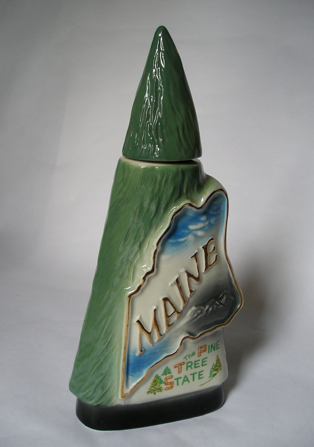 Vintage Jim Beam State Of Maine Decanter Bottle by AuntysTeeks