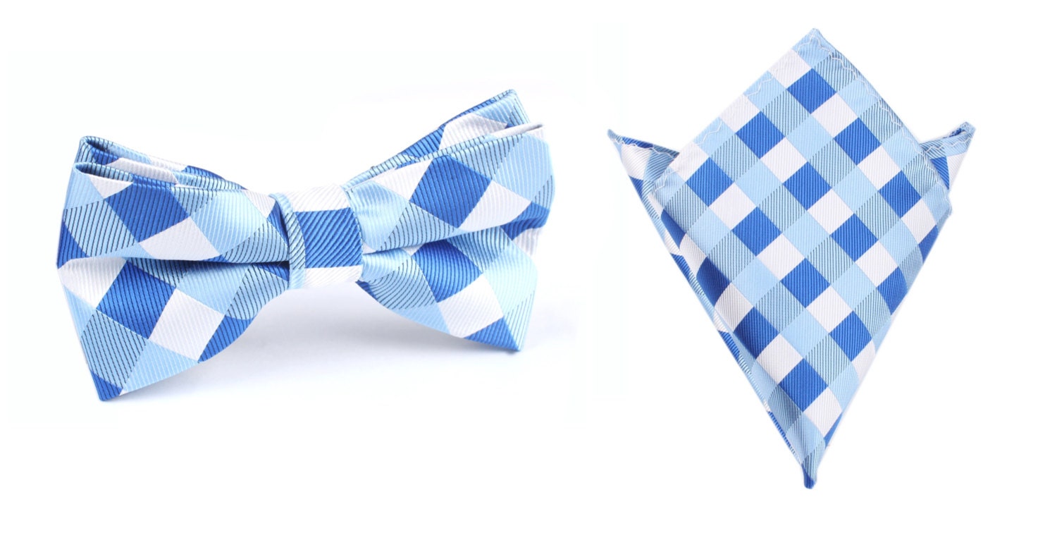 matching bow ties and pocket squares