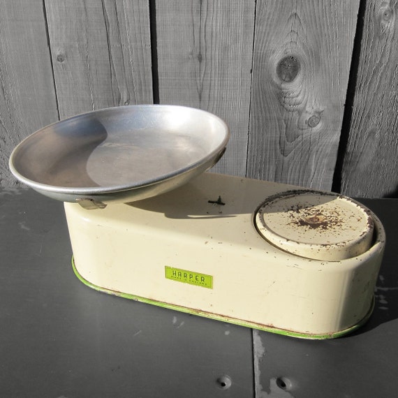 Harper Kitchen Scales Cream Green
