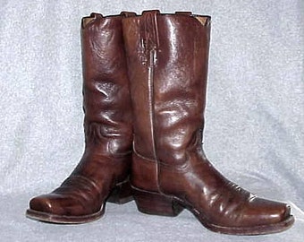 Dan Post Gehrig Selle Complet Penne Autruche Bottes Cowboy Western (USA