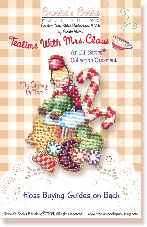 Brooke's Books ElfBabies Cherry On Top Cross Stitch Chart