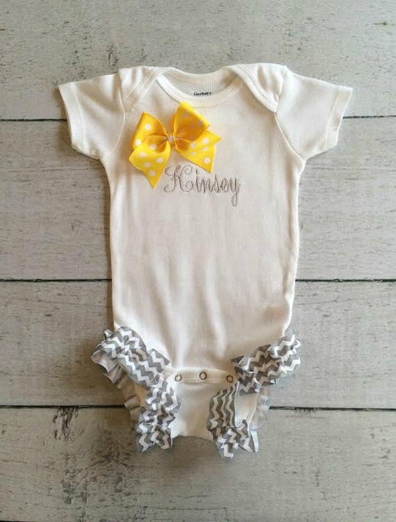 Personalized Baby Girl Onesie Create Your by PreciousBabyAttire