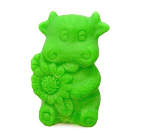 Cow Soap Mold Flexible Silicone Mould For Handmade Soap Candle