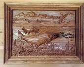 Relief carvings for home decor proudly made by TheWoodGrainGallery