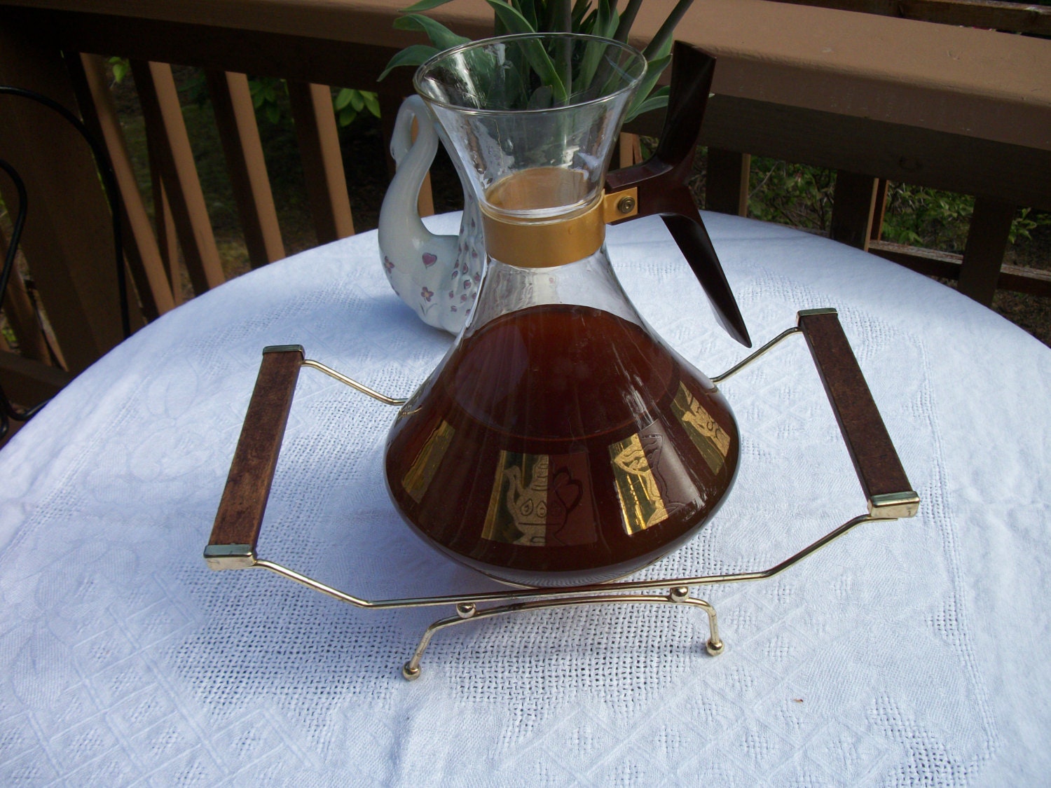 Entertain in style 1960s that is! Coffee Cady with Tea Light Holder and