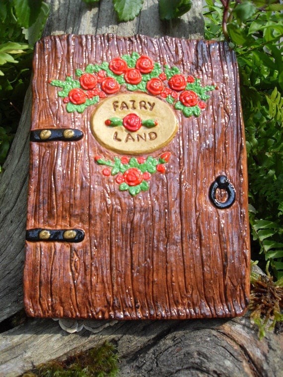 Items similar to Fairy Door,"Fairy Land" Fairy Door,Enchanted Fairy