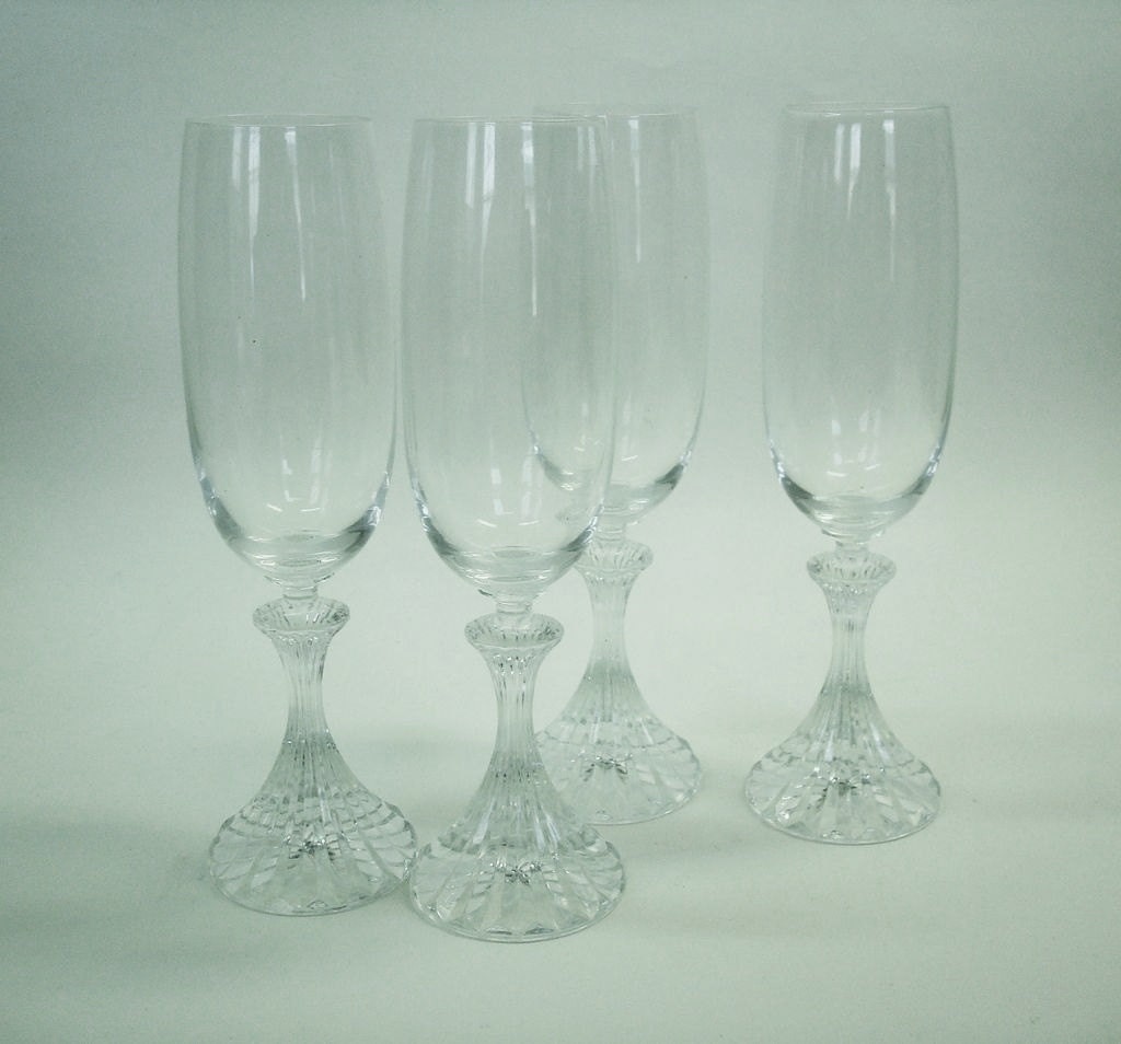 Mikasa THE RITZ Set of Four Champagne Flutes – Haute Juice