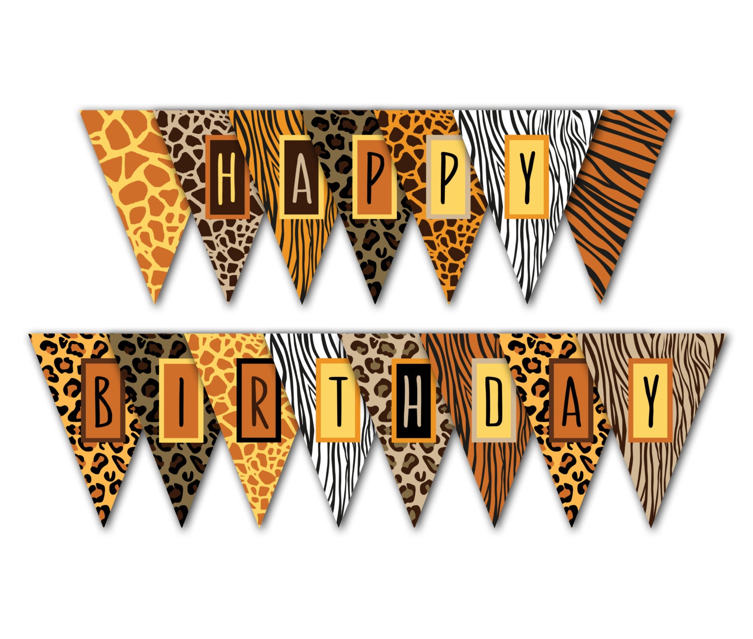gold-safari-happy-birthday-banner-jungle-birthday-party-etsy