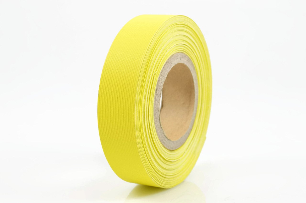 YELLOW PAPER RIBBON Yellow Ribbed Paper Ribbon / Belly Band (30 metre