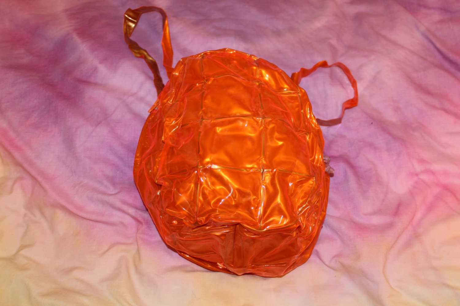 Orange Bubble bag 90s backpack by MoonGardenJewellery on Etsy