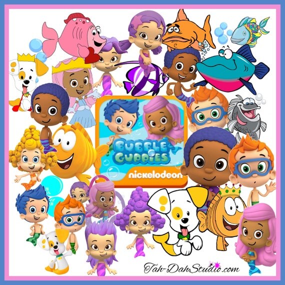 Nickolodeon Bubble Guppy Guppies Bubble 20 Images by TahDahStudio