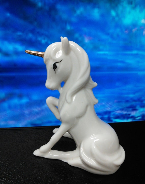 unicorn porcelain figurine