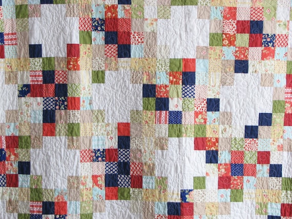 Avalon Irish Chain Quilt / Twin Size Quilt / by ModernPartiQuilts