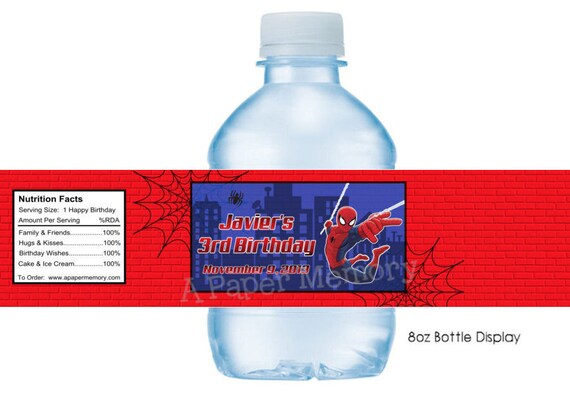 spiderman-water-bottle-labels-diy-printable
