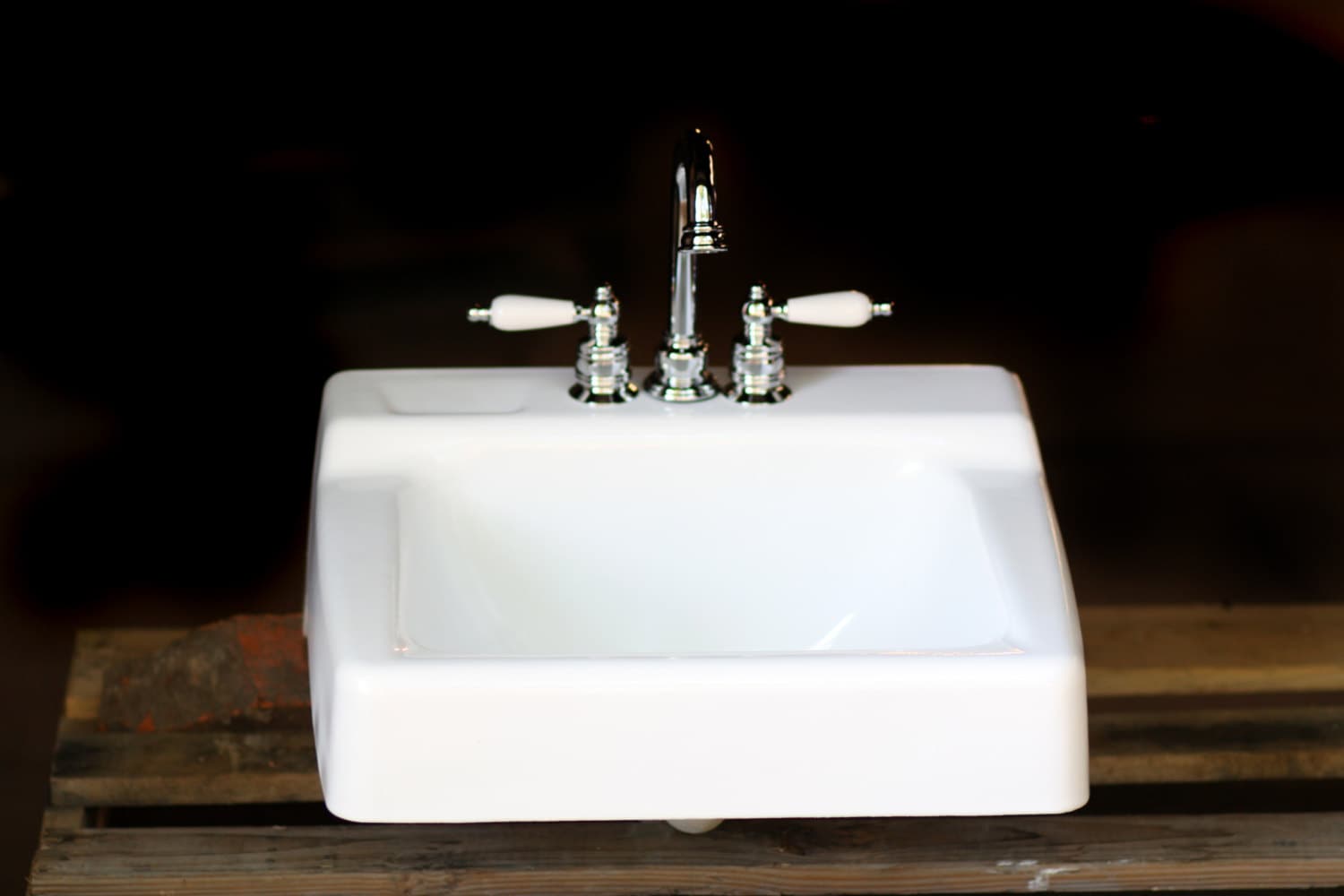 1966 Kohler Porcelain and Cast Iron Period Bath Sink by readytore
