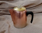 Copper Coffee Pot - Vintage 1930/1940 Norway pot coffee or tea. Copper Coffee Pot - Vintage 1930/1940 Norway pot coffee or tea.