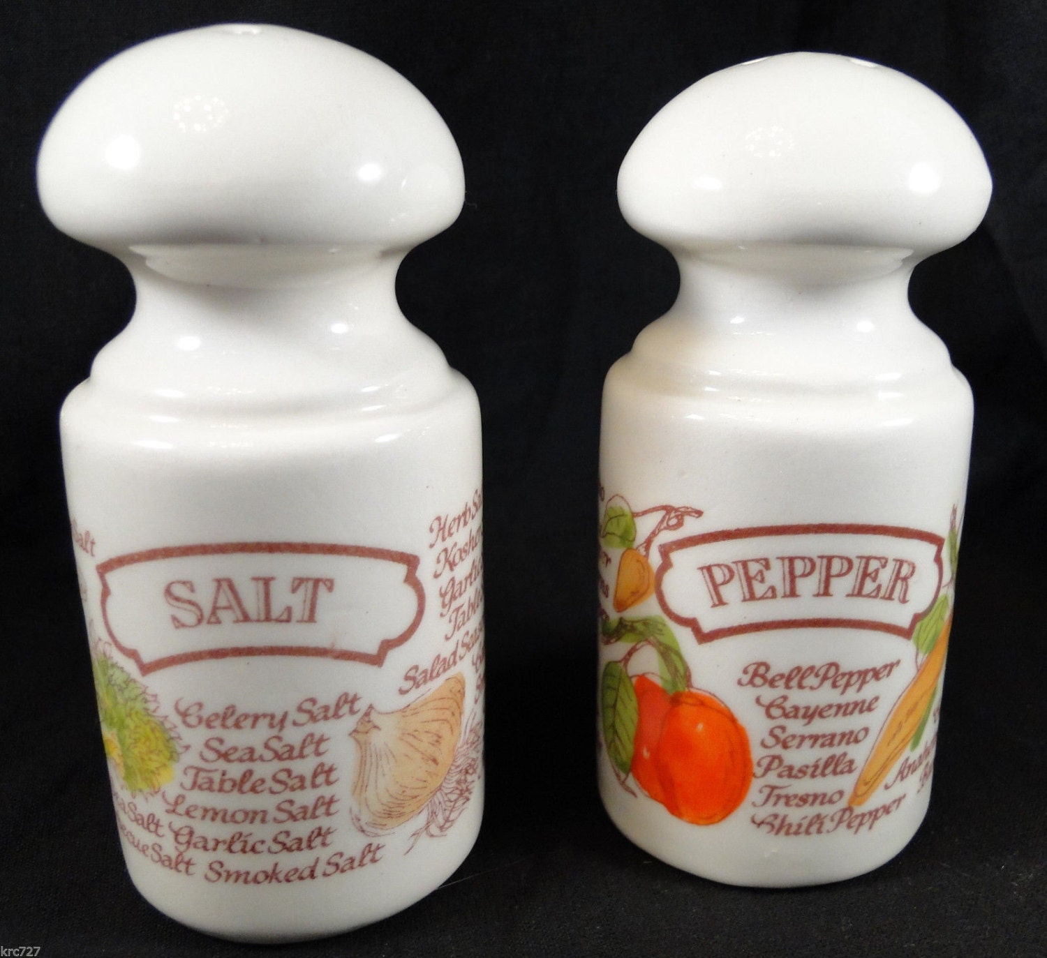 Vintage Avon Salt and Pepper Shakers Country Kitchen by KRCsCloset
