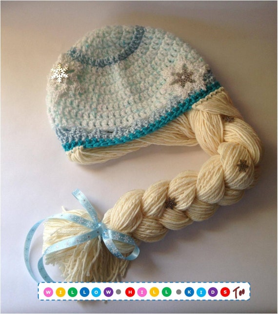 crochet disney patterns character free product it , looks finished hat sold Etsy, on braids but with Elsa