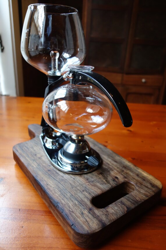 Pecan Siphon Brew Board for Cona Vacuum Coffee Maker