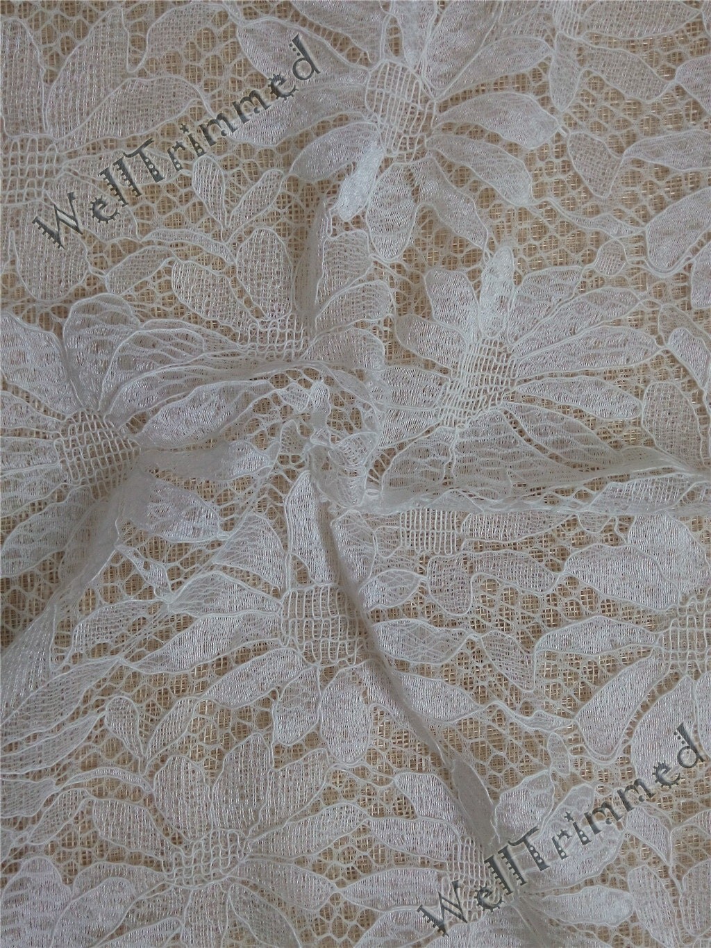 white wedding material