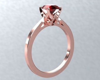 ruby engagement ring bloomed love ring round vvs2 ruby pigeon blood ruby 18k rose gold engagement - Ruby Wedding Ring ruby engagement ring bloomed love ring round vvs2 ruby pigeon blood ruby 18k rose gold engagement - Ruby Wedding Ring