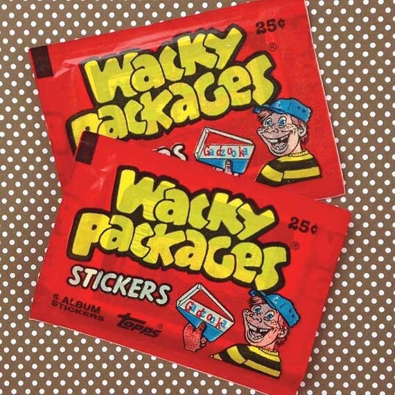 RARE 1986 Topps Wacky Packages Stickers Unopened Pack 5