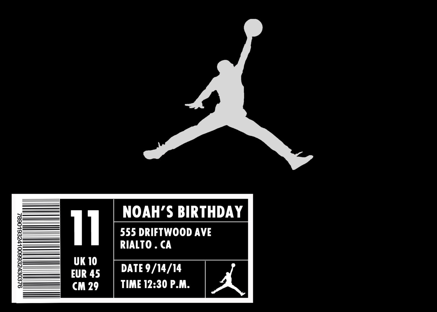 Download Jordan Shoe Box Invitation