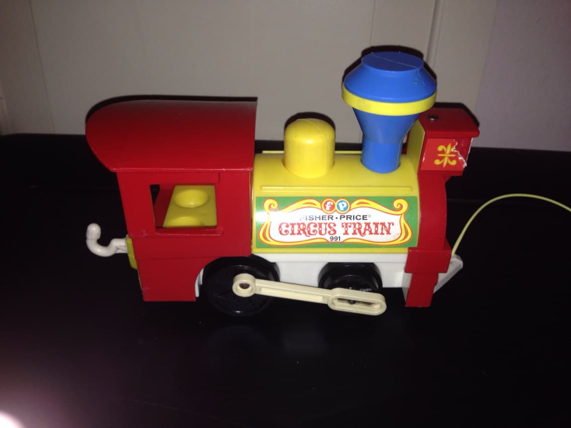 Vintage Fisher Price toys 1970's Circus Train by NeverEndingStyles