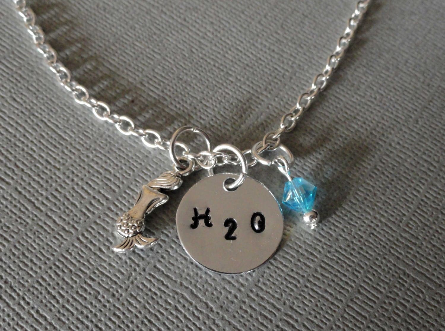 H2O necklace-H2O Just add water inspired necklace-H2O