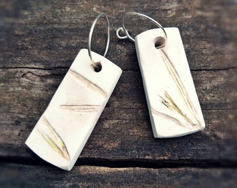 Polymer Clay 'Rosemary' Earrings