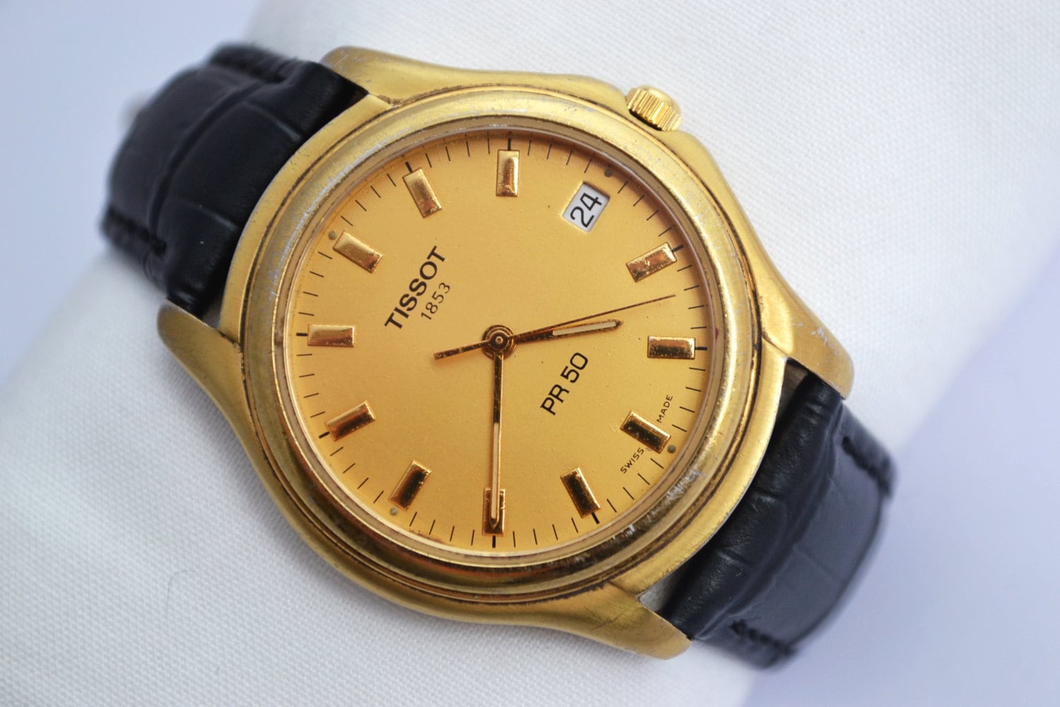 Vintage Rare Tissot PR50 Mens Quartz 1853 Watch 28 Make me