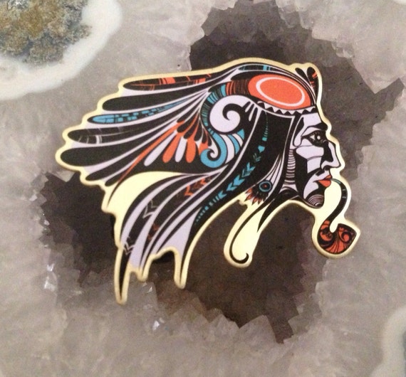 DMT Native American Indian Festival Hat Pin