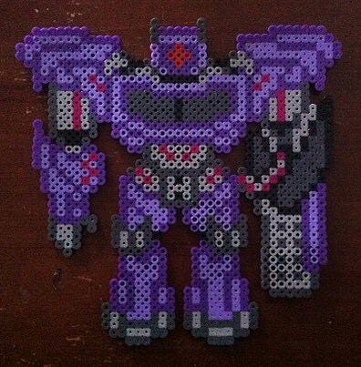 TFP Shockwave Transformer Perler Beads by LottaDots on Etsy