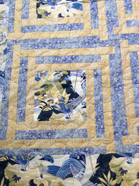 Items similar to KING SIZE QUILT extra large measuring 102x102 with a